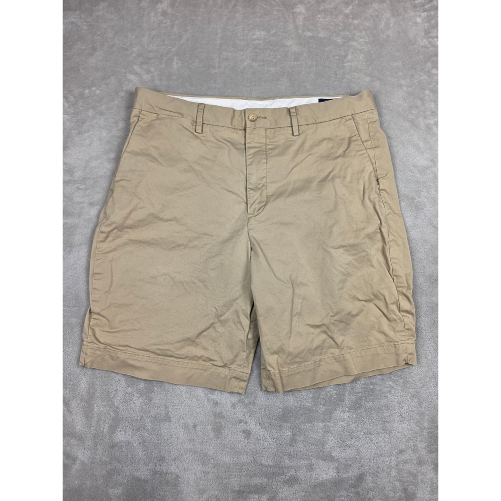 Polo Ralph Lauren Shorts Mens 34 Tan Stretch Classic Fit Chino Cotton Spandex